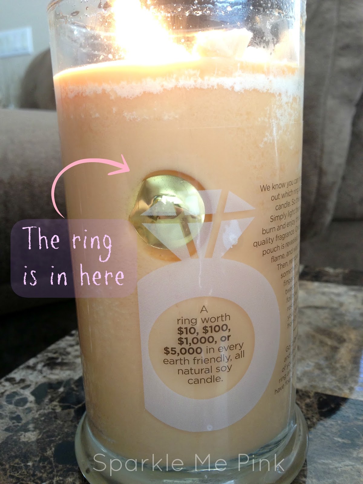 Sparkle Me Pink My First Diamond Candle